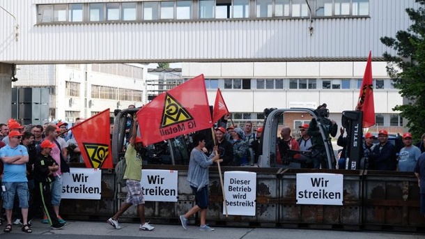 Solidarität mit dem Streik bei Halberg-Guss