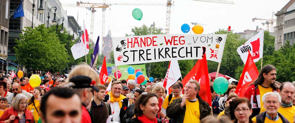 „Die Einschränkung des Streikrechts ist ein Angriff auf alle Lohnabhängigen.“
