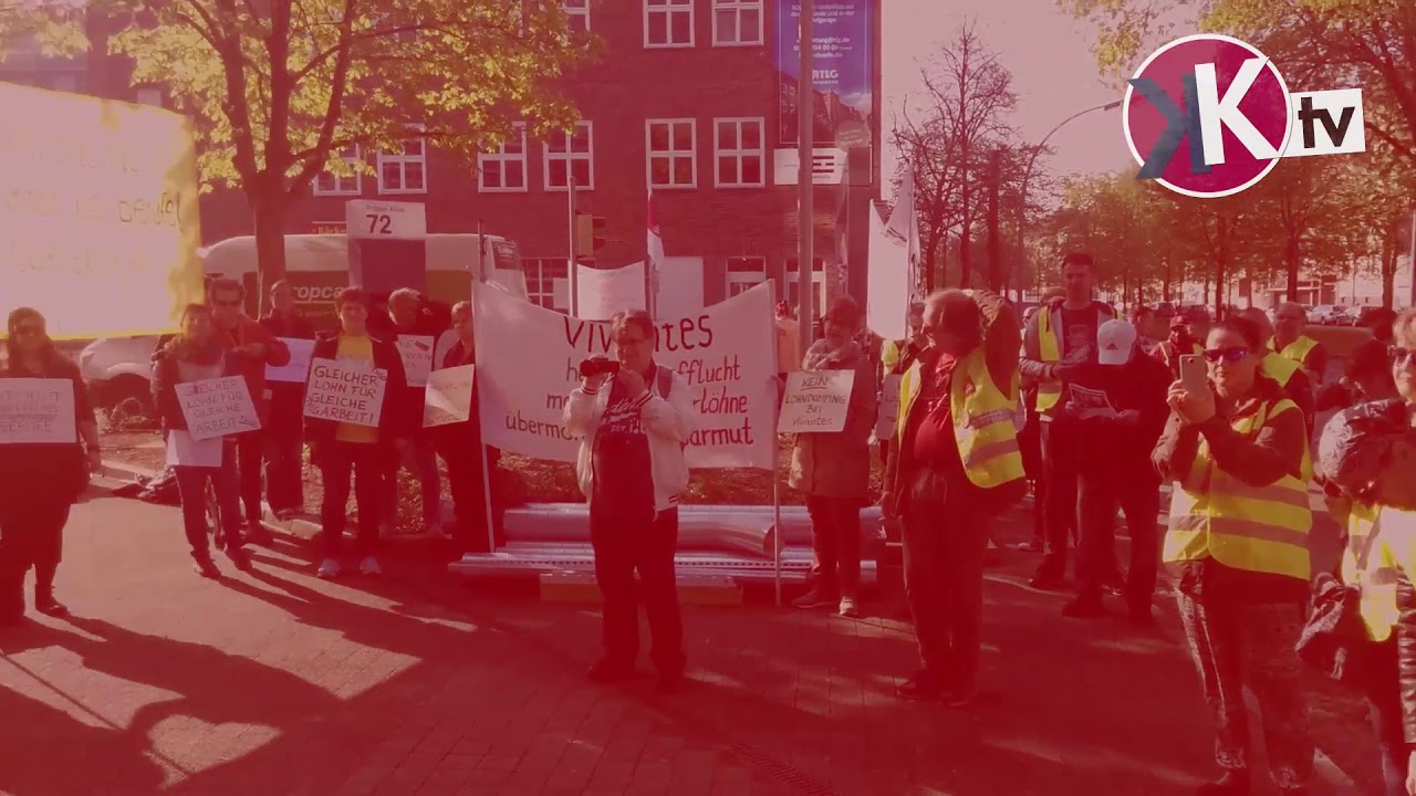 Vivantes: Prekär Beschäftigte protestieren vor dem Aufsichtsrat [vier Videos]