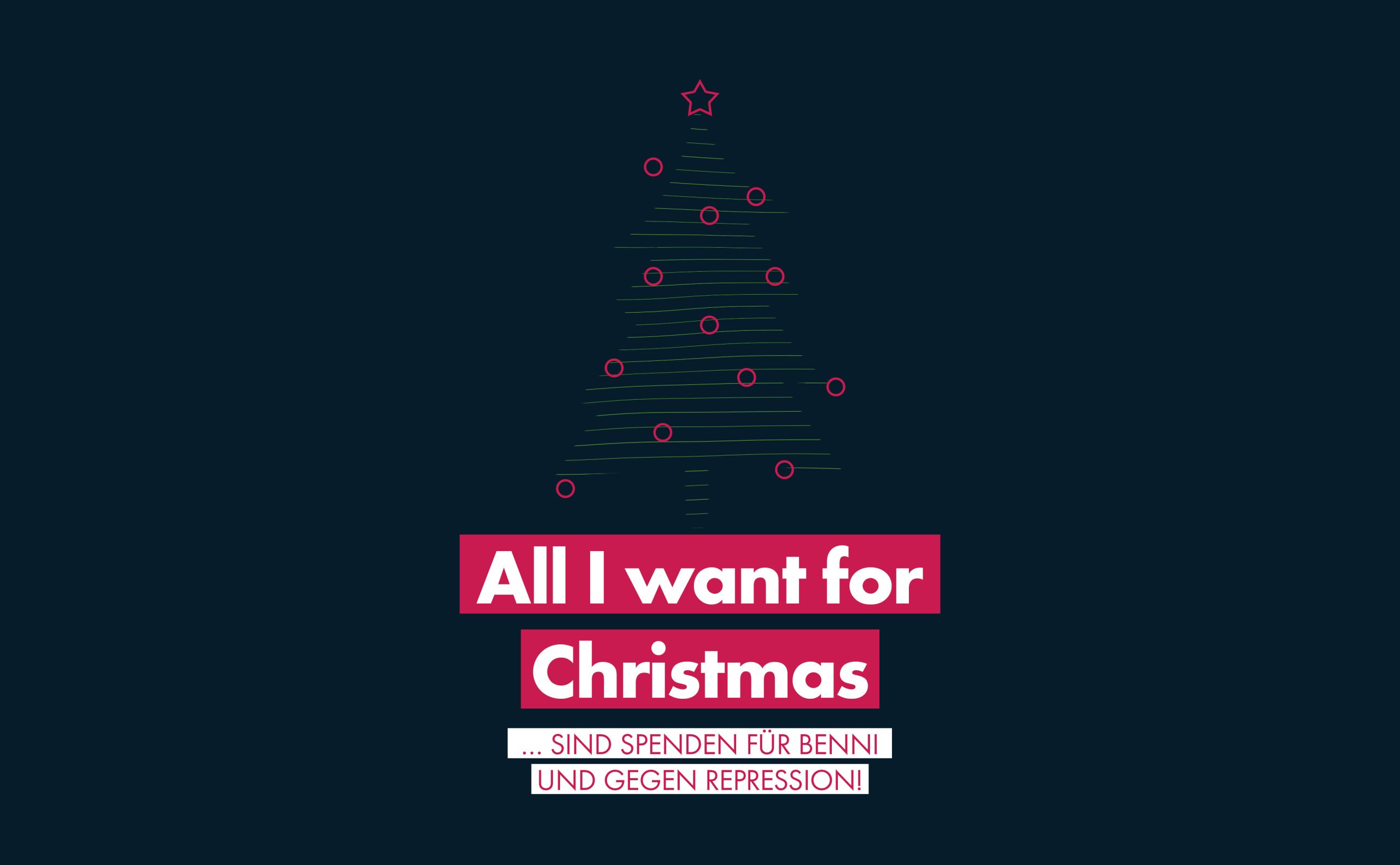 All I want for Christmas… sind Spenden für Benni und gegen Repression!
