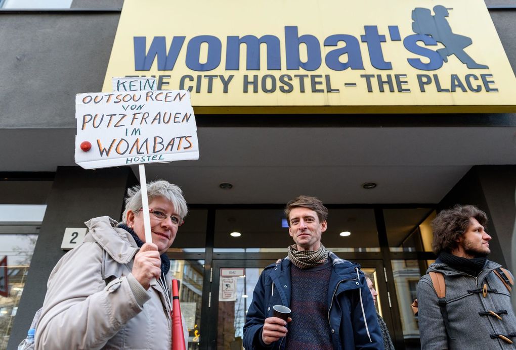 Proteste gegen Outsourcing bei Wombat’s