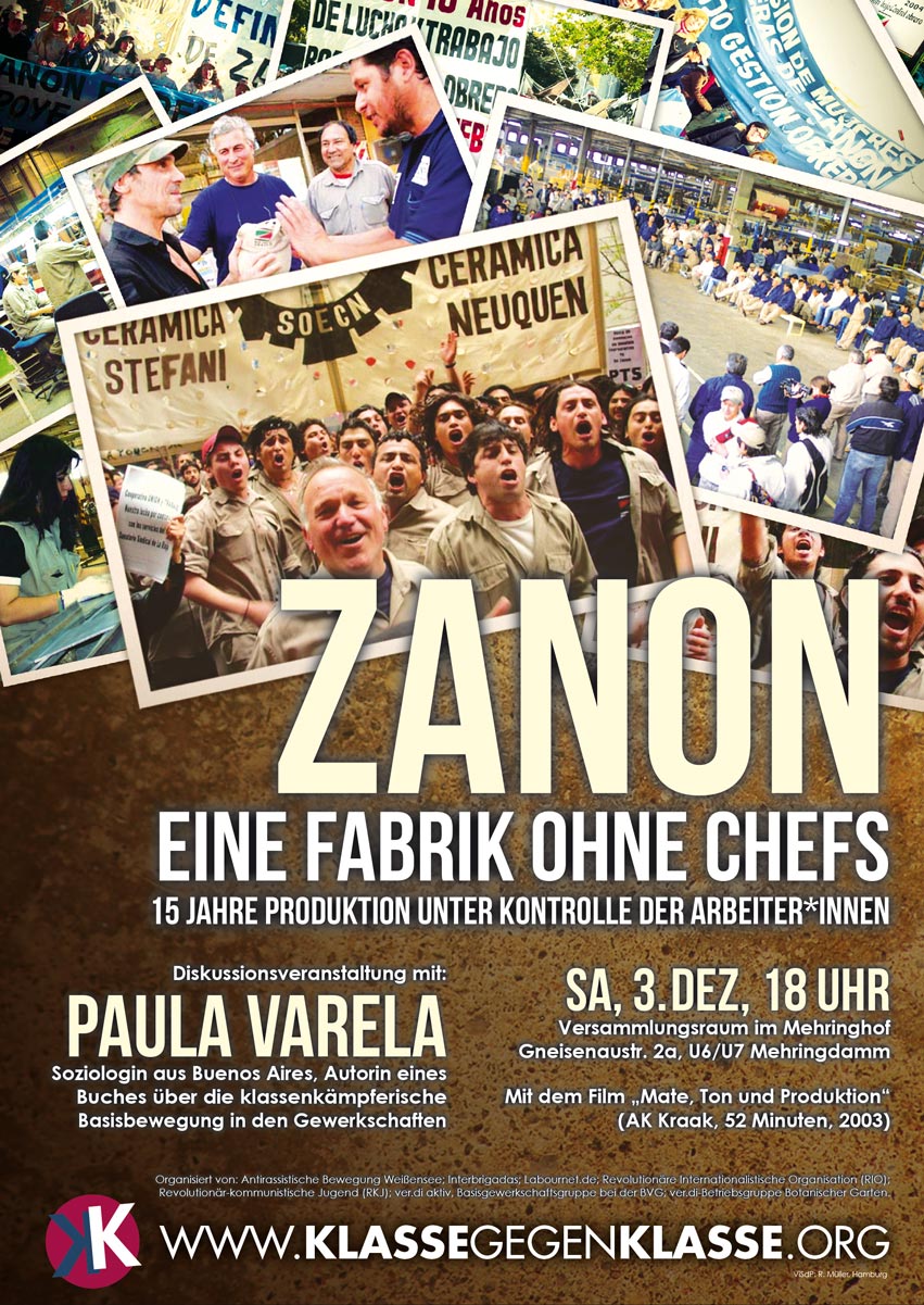 Zanon: Eine Fabrik ohne Chefs [Veranstaltung am 3.12. in Berlin]
